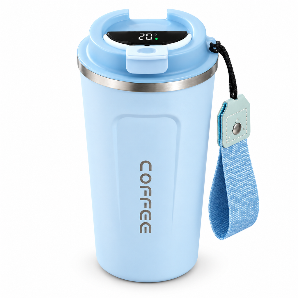 Signature Stainless Steel Travel Cup with Temperature Display