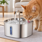 Stainless Steel Pet Water Fountain – 2.2 L