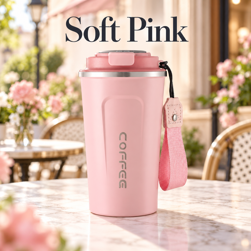 Signature Stainless Steel Travel Cup with Temperature Display