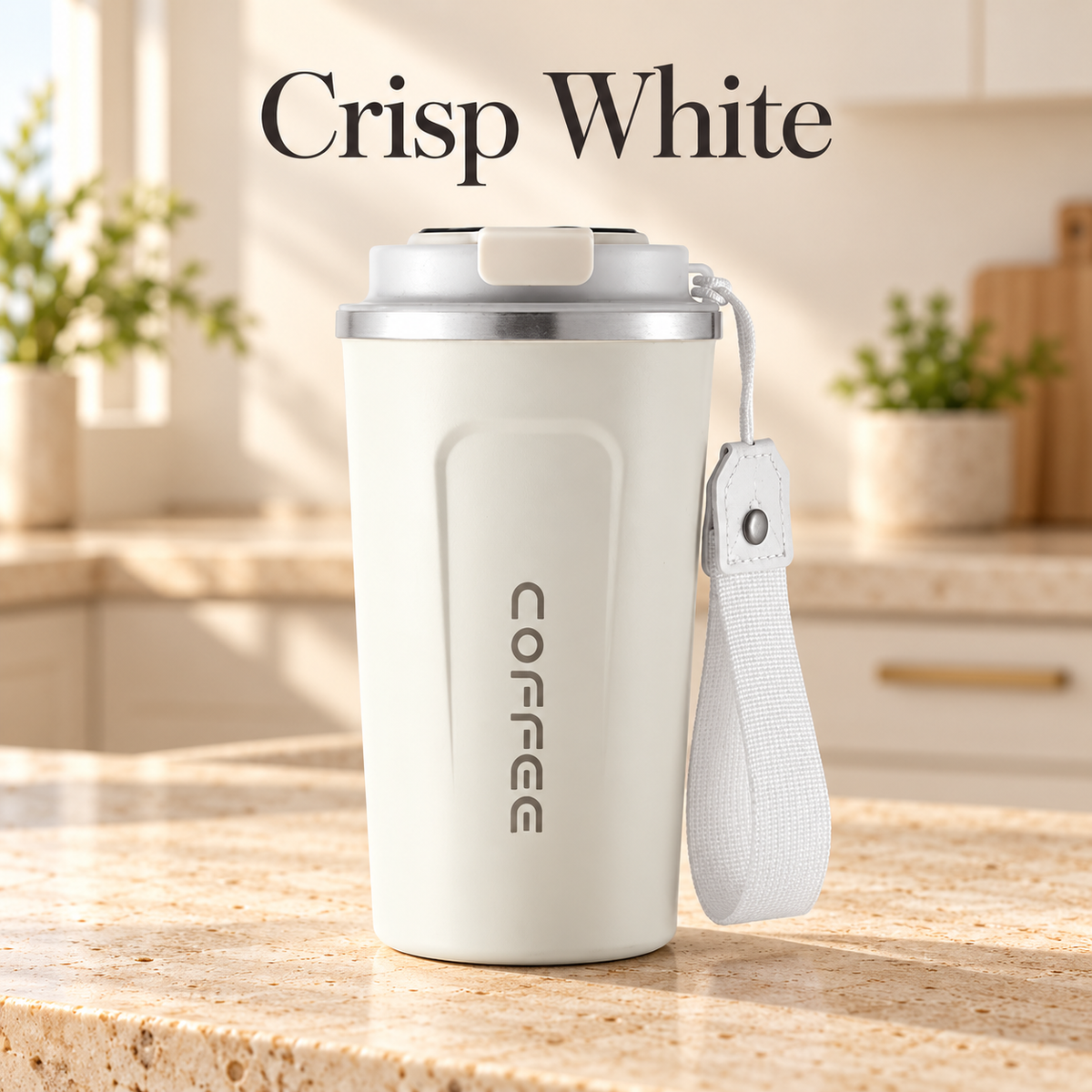 Signature Stainless Steel Travel Cup with Temperature Display